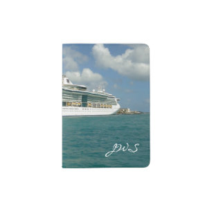 Jewel in Key West Monogrammed Passport Holder