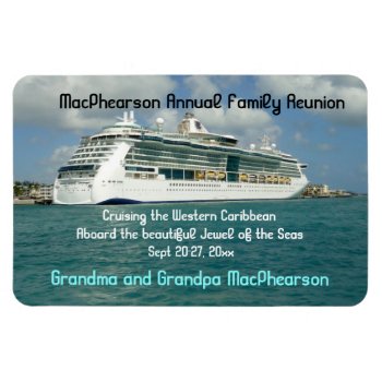 Jewel In Key West Stateroom Door Marker Magnet by CruiseReady at Zazzle