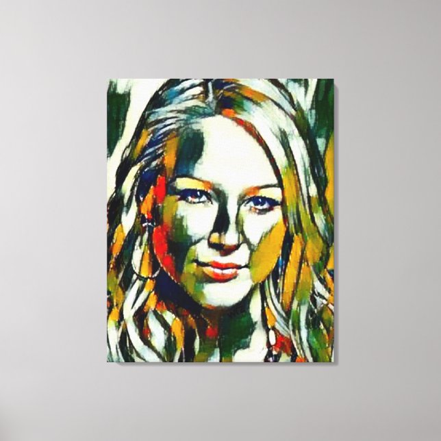 Jewel Kilcher Oil Portrait Canvas Print (Front)