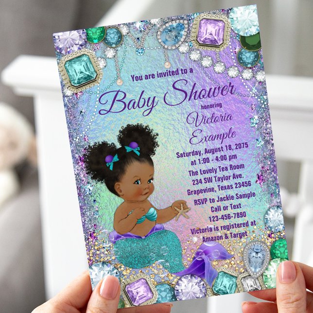Purple And Turquoise Baby Shower Invitations Royal Prince