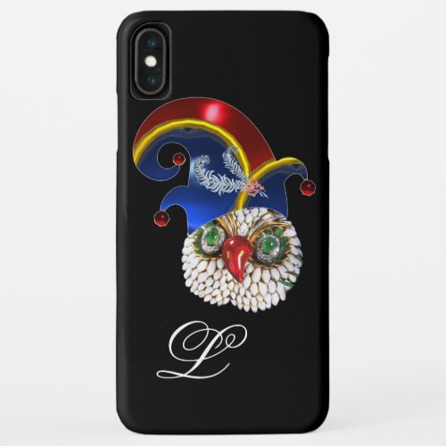 JEWEL OWL AND  ELF HAT WITH DIAMOND FEATHERS iPhone XS MAX CASE