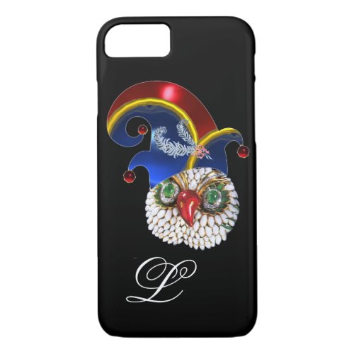 JEWEL OWL AND  ELF HAT WITH DIAMOND FEATHERS iPhone 87 CASE
