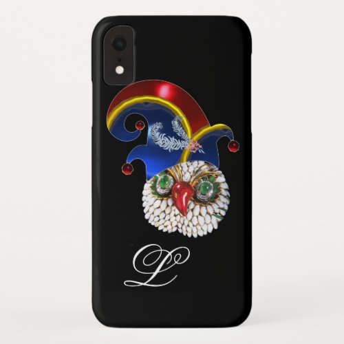 JEWEL OWL AND  ELF HAT WITH DIAMOND FEATHERS iPhone XR CASE