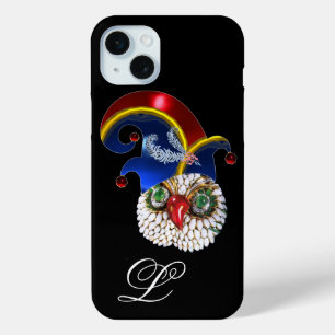 JEWEL OWL AND ELF HAT WITH DIAMOND FEATHERS iPhone 15 PLUS CASE