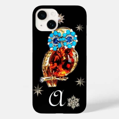 JEWEL OWL DIAMOND STARSGoldBlue Turquasetopaz Case_Mate iPhone 14 Case