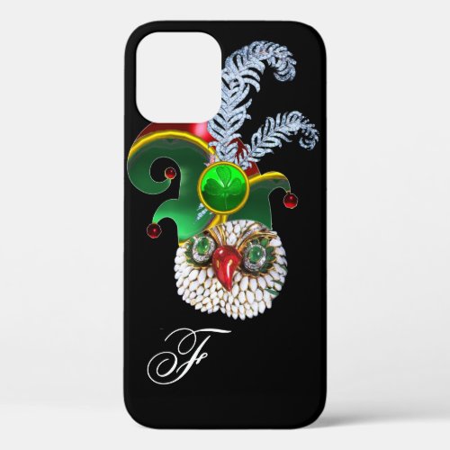 JEWEL OWL ELF HAT SHAMROCK AND DIAMOND FEATHERS iPhone 12 CASE