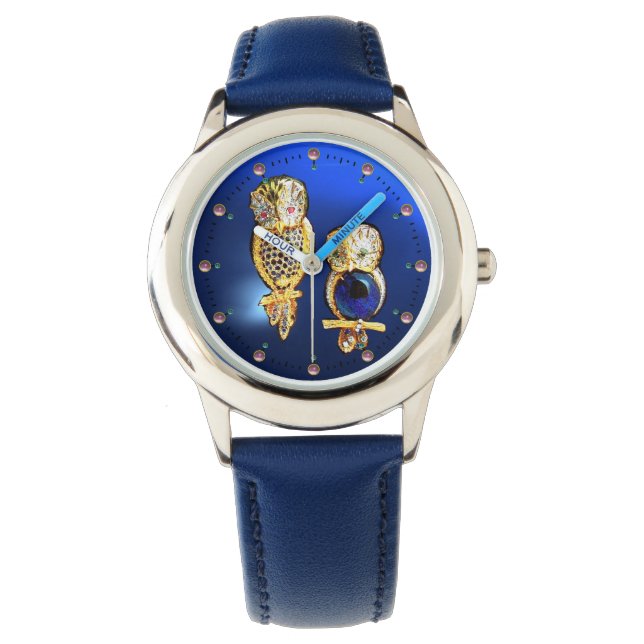 JEWEL OWLS IN BLUE WATCH (Front)