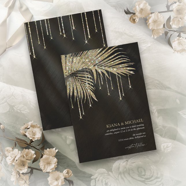 Jewel Palm Leaf Wedding Gold ID830 (Creator Uploaded)