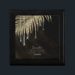 Jewel Palm Leaf Wedding Gold ID830 Gift Box<br><div class="desc">Opt for a striking, glitz and glam look by using the pieces in this wedding suite as shown, with jewels cascading off the diamond-encrusted palm leaves or delete the jewel layers for a slightly more conservative look. This set features leaves in shimmering gold against a textured background the rich color...</div>