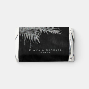 Jewel Palm Leaf Wedding Silver ID830 Hershey's Miniatures