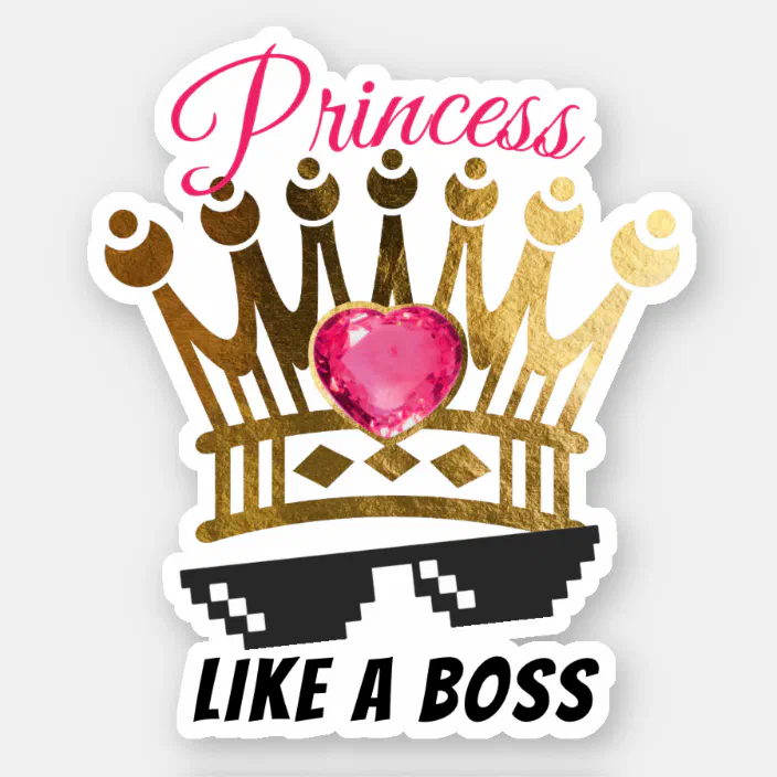 Jewel princess crown like a glasses sticker | Zazzle.com