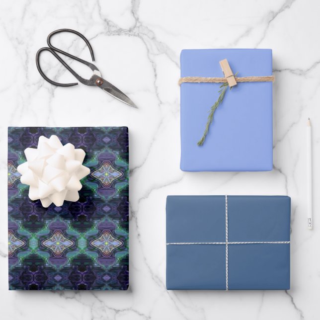 Jewel Scottish Charm Wrapping Paper Sheets (Front)