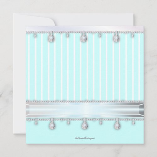 Jewel Sparkle Sweet 16 Birthday Party Invitation