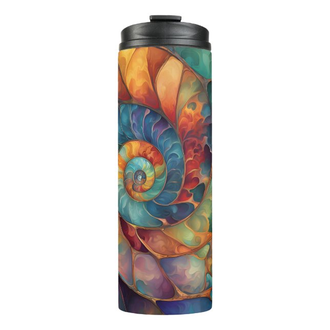 Jewel Spiral Shell Thermal Tumbler (Front)