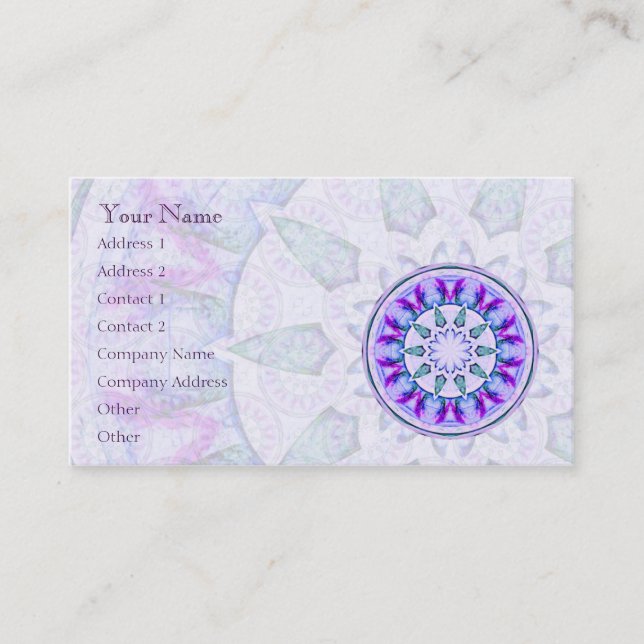 Jewel Star Mandala • Business Card (Front)