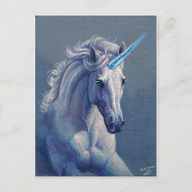 Jewel the Unicorn Postcard (Front)