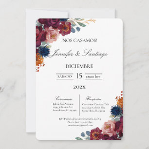 Jewel theme wedding  invitation