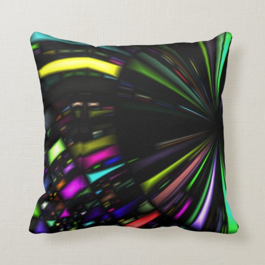 Jewel Tone Abstract Throw Pillow | Zazzle.com