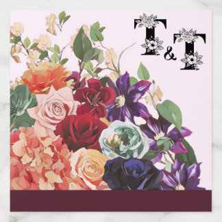 Jewel Tone Fall Wedding Invite Envelope Liner