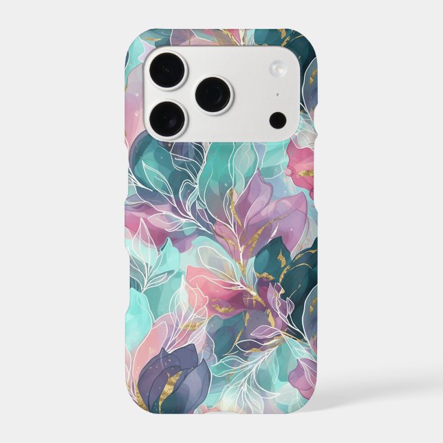 Jewel Tone Floral iPhone Case (Back)