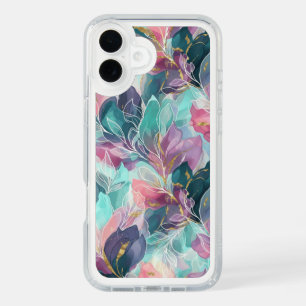 Jewel Tone Floral iPhone 16 Plus Case