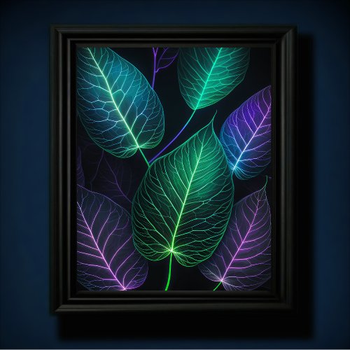 Jewel Tone Leaves VI Poster