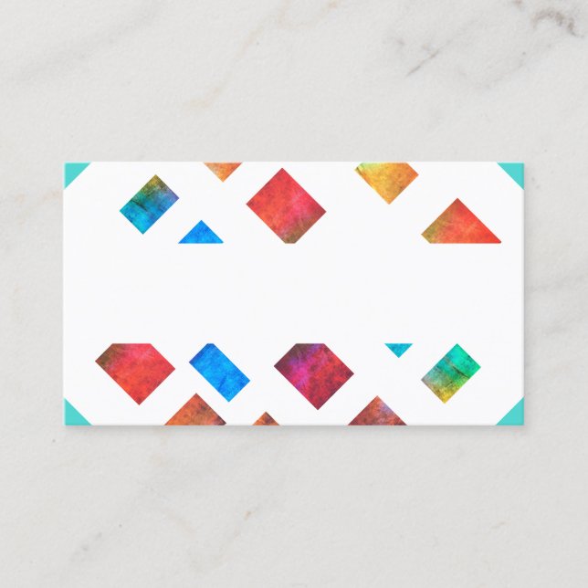 jewel tone modern business card custom template (Front)