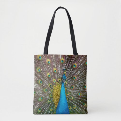 Jewel Tone Peacock Art Tote Bag