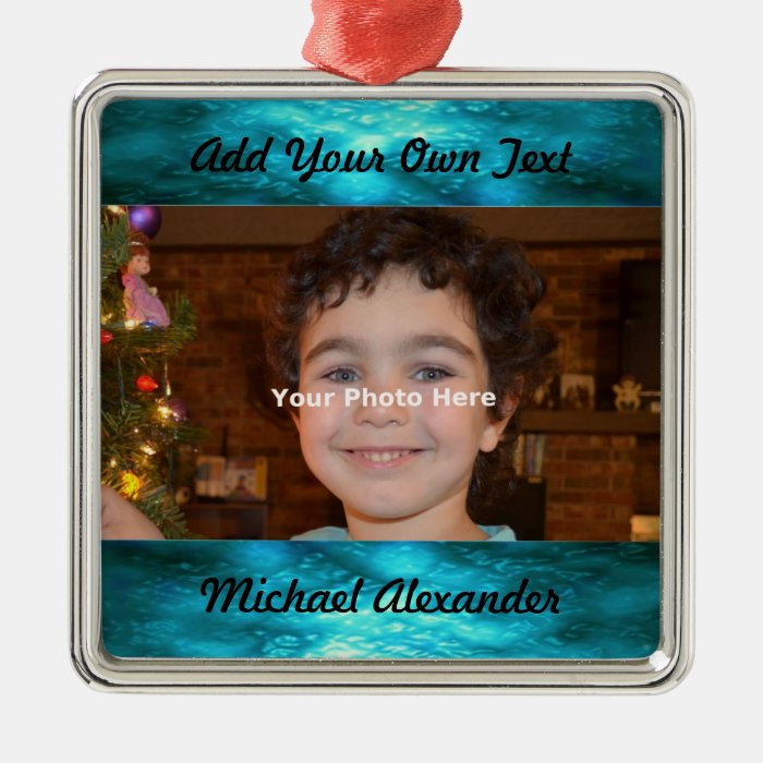 Jewel Tone Photo Ornament