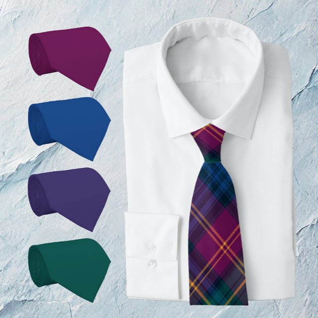 Jewel Tone Wine Neck Tie (Creator Uploaded)