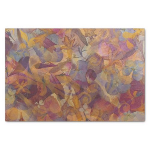 Jewel_Toned Floral Tissue Paper Purple Pink Gold