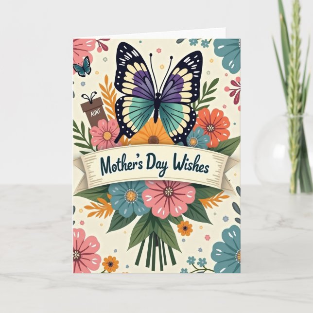 Jewel Toned Mothers Day Card (Front)
