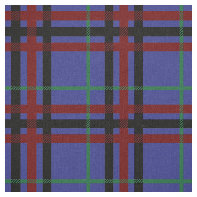 Jewel-Toned Plaid Fabric (Swatch)
