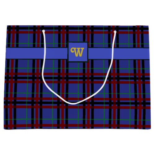 Jewel_Toned Plaid Gift Bag