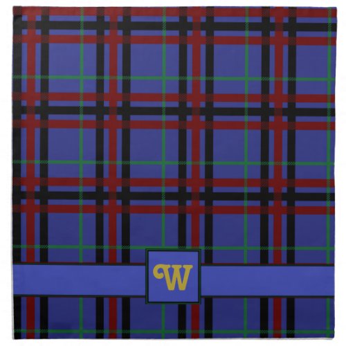 Jewel_Toned Plaid Napkin