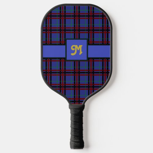 Jewel_Toned Plaid Pickleball Paddle