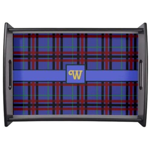 Jewel_Toned Plaid Serving Tray