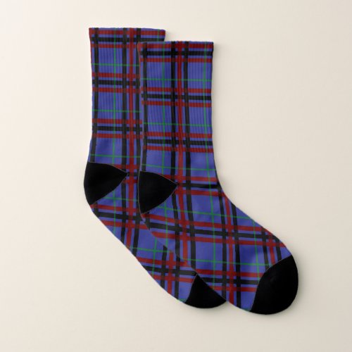 Jewel_Toned Plaid Socks