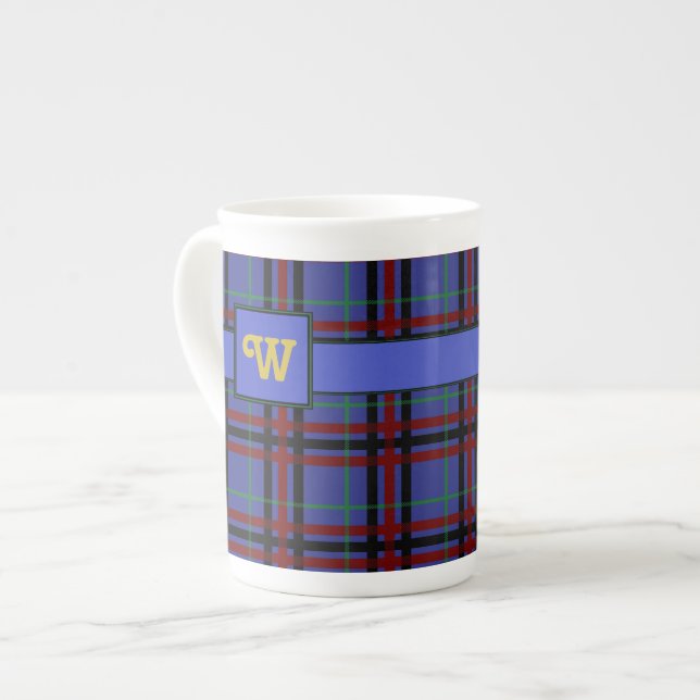 Jewel-Toned Plaid Specialty Mug (Front Left)