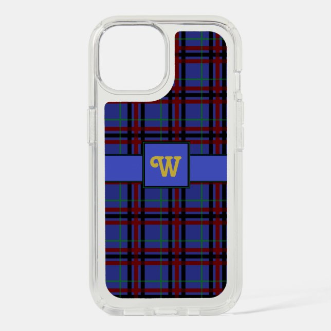 Jewel-Toned Plaid Speck Phone Case (Front)