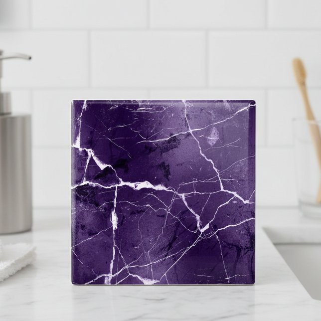 Jewel Tones Marble Amethyst Purple ID1288 Ceramic Tile (Creator Uploaded)