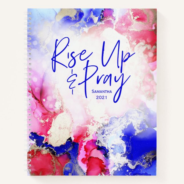 Jewel Tones Named Christian Prayer Journal (Front)