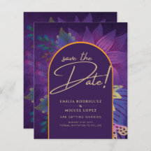 Jewel Tones Plum Purple Berry Gold Wedding