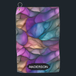 Jeweled Alcohol Ink Personalized Golf Towel<br><div class="desc">Jeweled Alcohol Ink Patterned and Personalized Golf Towel For Women.  Easy To Change The Sample Name To Your Own.</div>