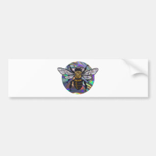 jeweled bee bumper sticker