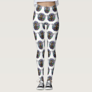 jeweled bee leggings