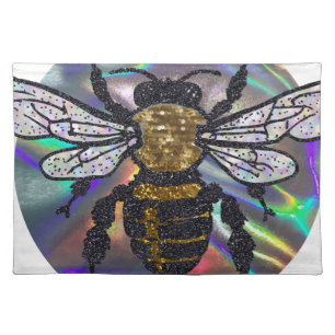 jeweled bee placemat