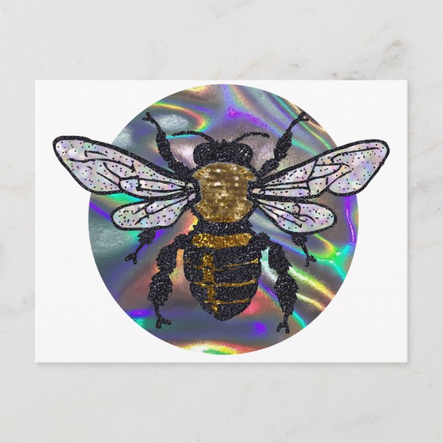 jeweled bee postcard (Front)
