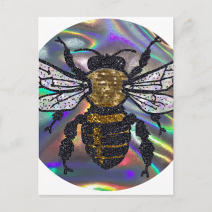 jeweled bee postcard