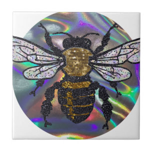 jeweled bee tile